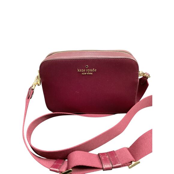 NWOT Kate Spade Bag Women’s 1Size Madison MiniCrossbodySaffianoLeather Burgundy - Picture 1 of 9